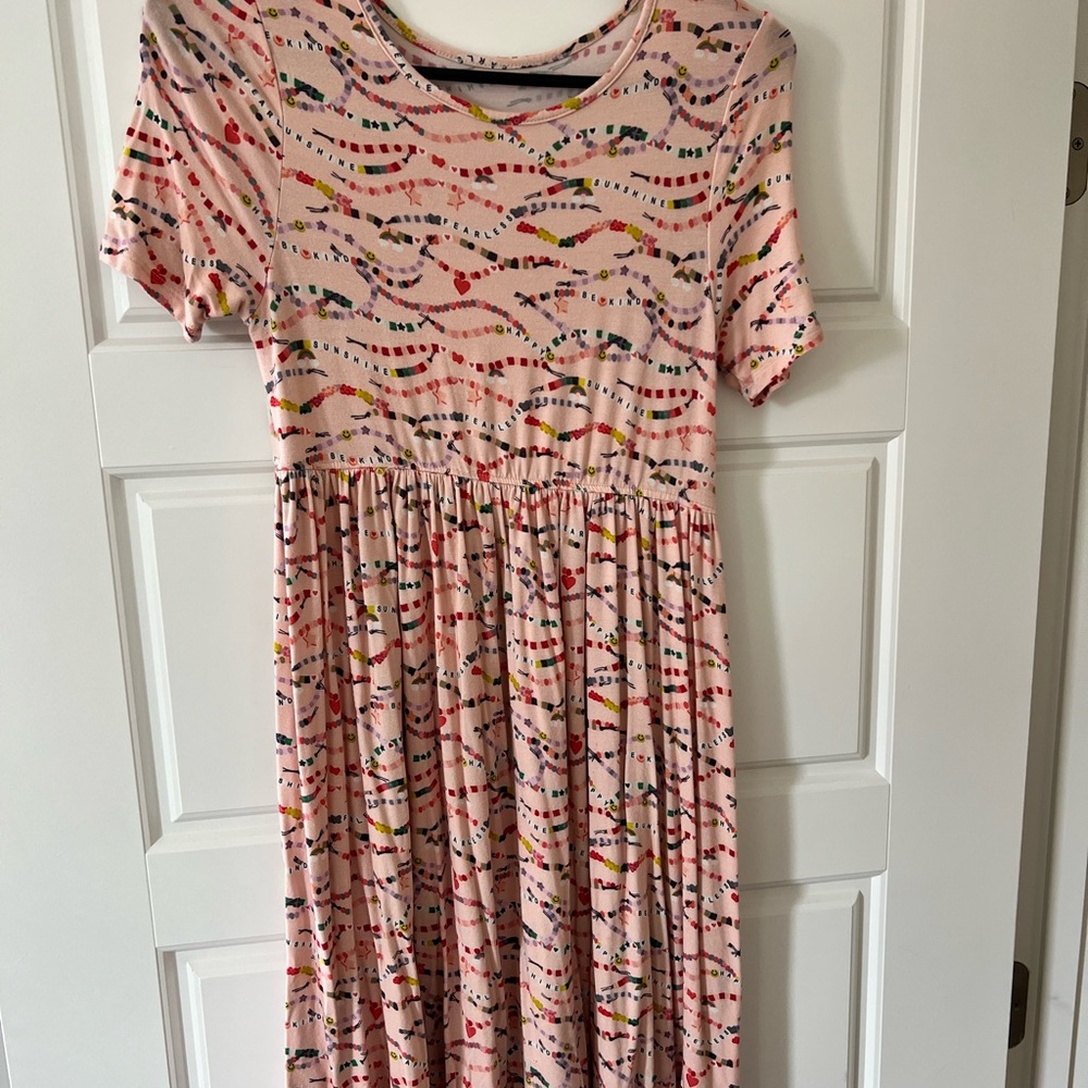 Pink Chicken Multicolor Friendship Bracelet Kids Dress